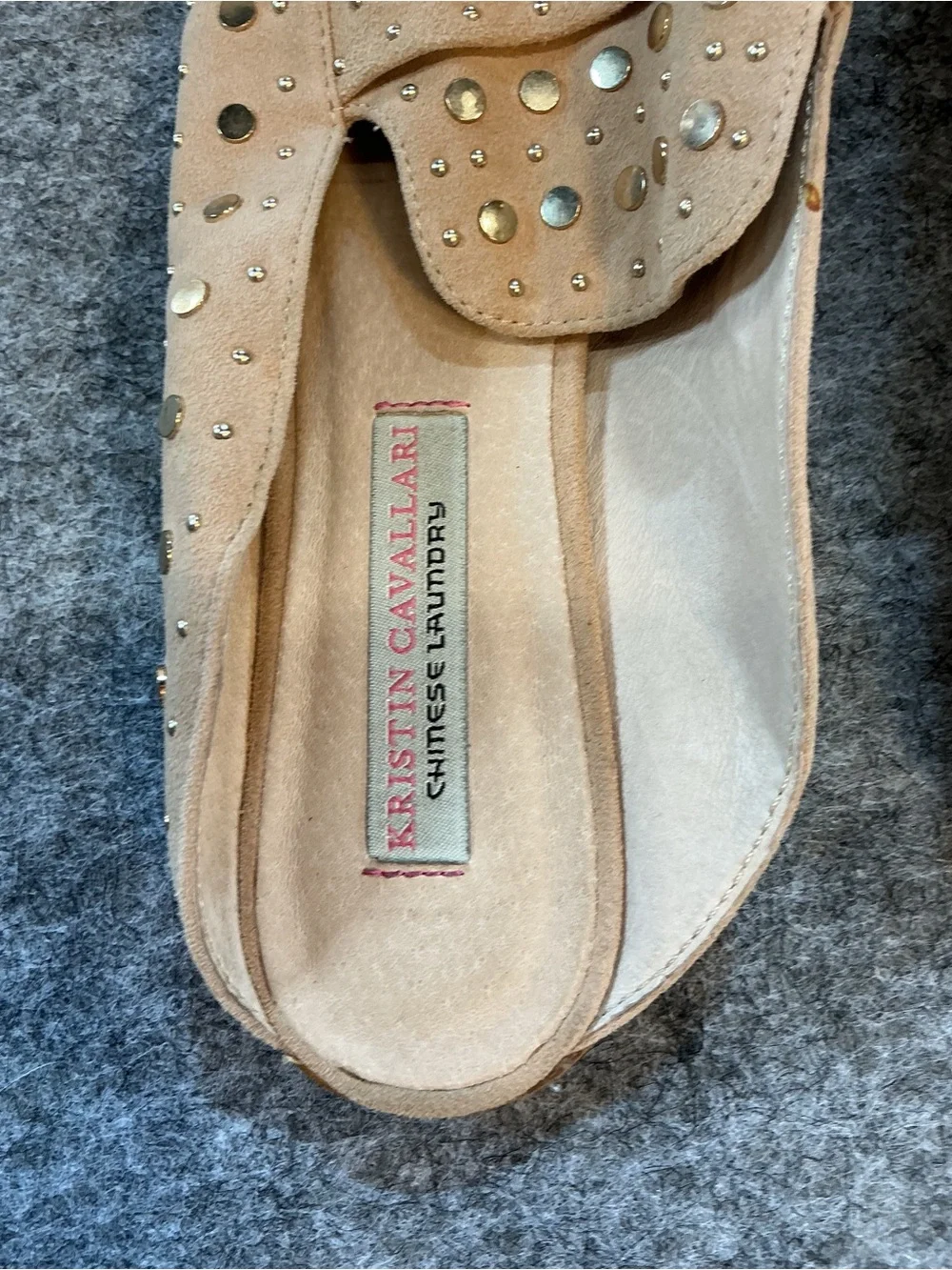 Chinese Laundry beige studded